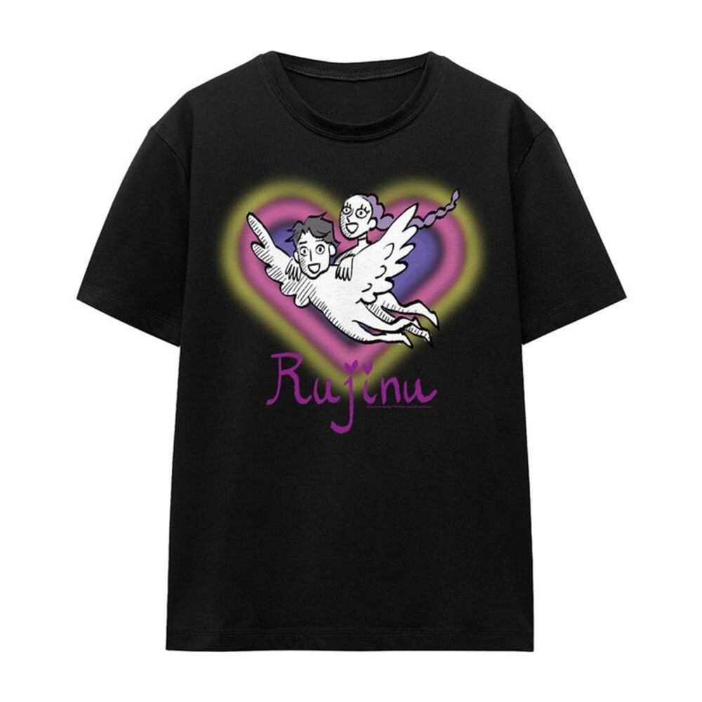 K-Pop Demon Hunters Womens/Ladies Huntrix Saja Boys Rujinu Heart T-Shirt / Black
